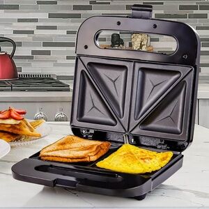 Ovente New in Box Black Sandwich Maker
